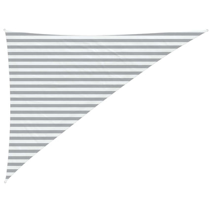 Solskugge segel Ljusgrå och vit. 3 x 4 x 5 m