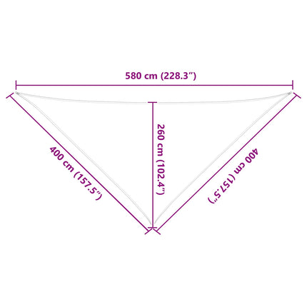 Solskugge segel Ljusgrå och vit. 4 x 4 x 5,8 m