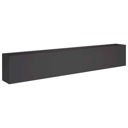 Trädgårdsplanterare Svart 360 x 40 x 60 cm Kallvalsat stål