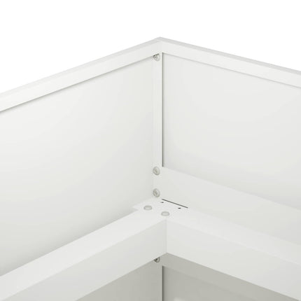 Trädgårdsplanterare Vit 360 x 40 x 60 cm Kallvalsat stål