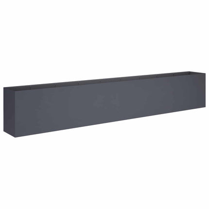 Trädgårdsplanterare Antracit 360 x 40 x 60 cm Kallvalsat stål