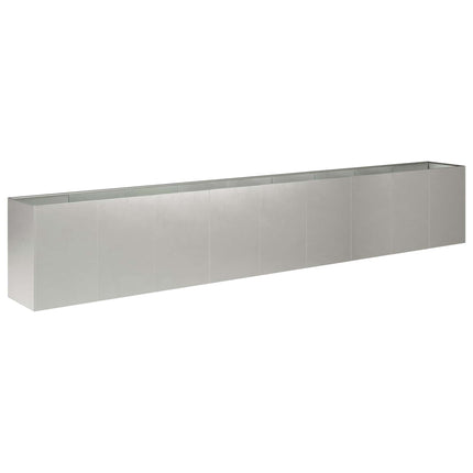 Trädgårdsplanterare Silver 360 x 40 x 60 cm Rostfritt stål