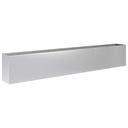Trädgårdsplanterare Silver 360 x 40 x 60 cm Galvaniserat stål