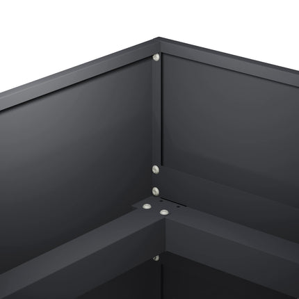 Trädgårdsplanterare Antracit 280 x 80 x 60 cm Kallvalsat stål