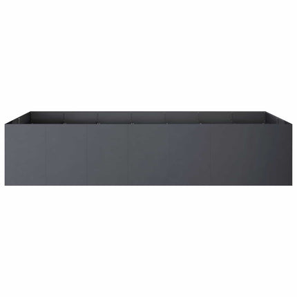 Trädgårdsplanterare Antracit 280 x 80 x 60 cm Kallvalsat stål