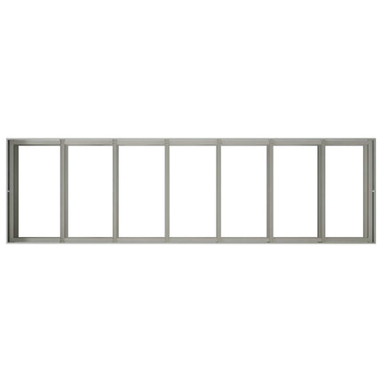 Trädgårdsplanterare Silver 280 x 80 x 60 cm Rostfritt stål