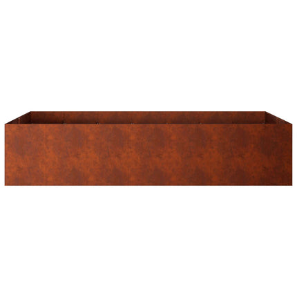 Trädgårdsplanterare Rostig 280 x 80 x 60 cm Väderbeständig stål