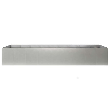 Trädgårdsplanterare Silver 360 x 80 x 60 cm Rostfritt stål