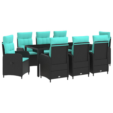 Utomhusmatbord 9 pcs konstrotting