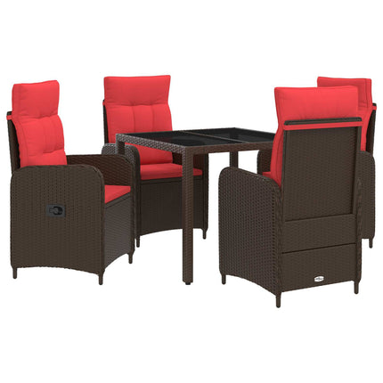 Utomhusmatbord 5 pcs konstrotting