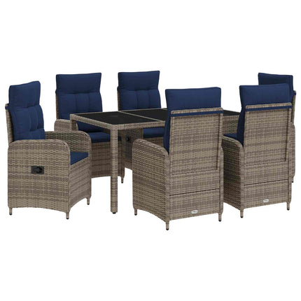 Utomhusmatbord 7 pcs konstrotting