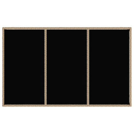 Utomhusmatbord 5 pcs Beige och krämvit 150 x 90 x 75 cm