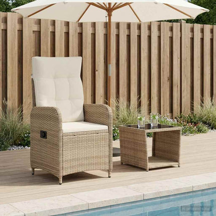 Trädgård loungemöbler 2 st Beige och krämvit
