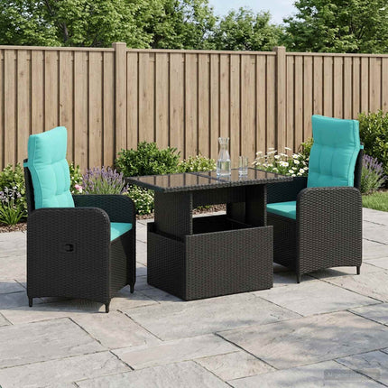 Utomhusmatbord 3 pcs konstrotting