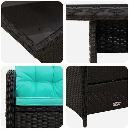 Utomhusmatbord 5 pcs konstrotting