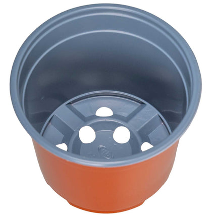 Rund Blomkruka 200 pcs Terracotta Ø 10 x 8 cm Plast