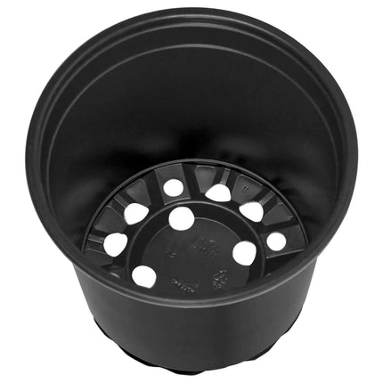 Rund Blomkruka 200 st Svart Ø 15 x 13 cm Plast