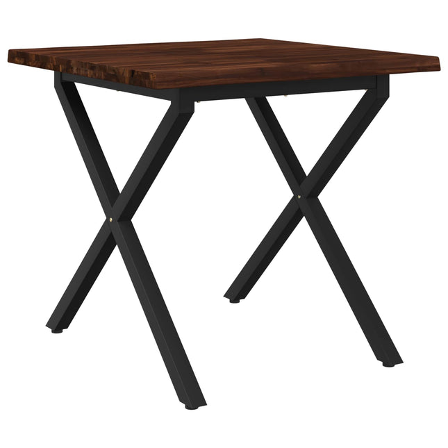 Live Edge Matbord 80 x 80 x 75 cm Massivt Akaciaträ