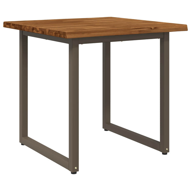 Live Edge Matbord 80 x 80 x 75 cm Massivt Akaciaträ