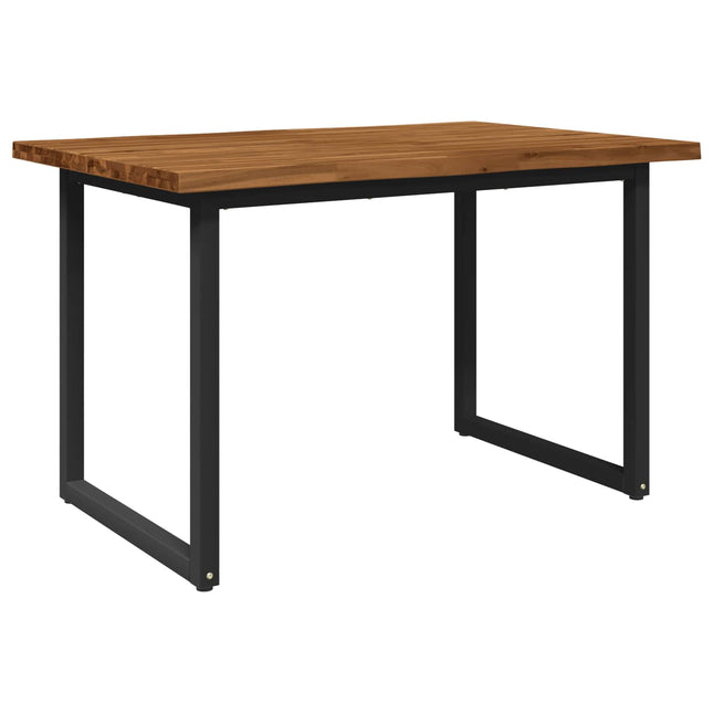 Live Edge Matbord 120 x 80 x 75 cm Massivt Akaciaträ