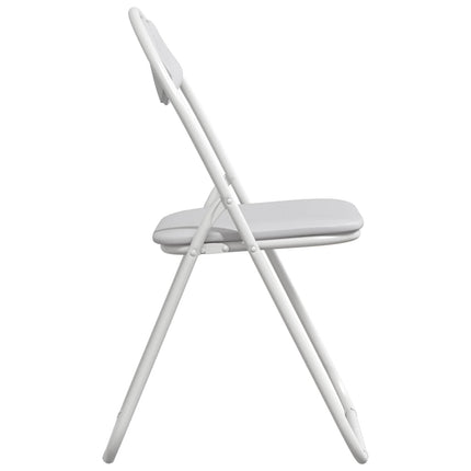 Fällstol 8 pcs Vit 48 x 43,5 x 81 cm Konstläder