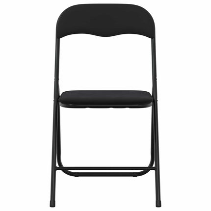Fällstol 8 pcs Svart 48 x 44 x 78 cm Sammet