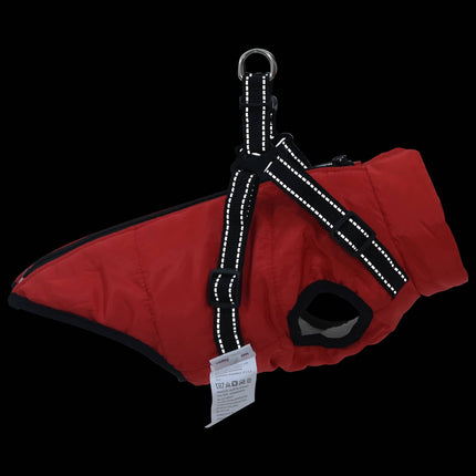 Hund Kappa Röd L24 Fleece och Polyester