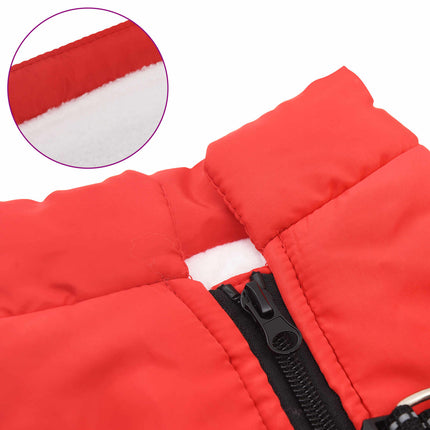 Hund Kappa Röd L40 Fleece och Polyester