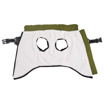 Hund Kappa Armégrön L24 Fleece och Polyester