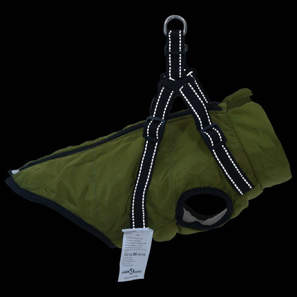 Hund Kappa Armégrön L24 Fleece och Polyester