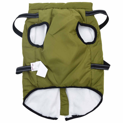 Hund Kappa Armégrön L44 Fleece och Polyester