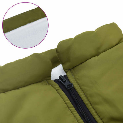 Hund Kappa Armégrön L52 Fleece och Polyester
