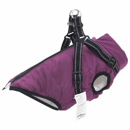 Hund Kappa Lila L24 Fleece och Polyester