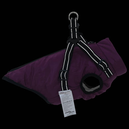 Hund Kappa Lila L24 Fleece och Polyester