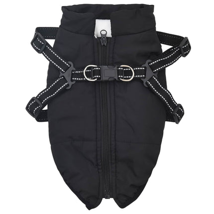 Hund Kappa Svart L32 Fleece och Polyester