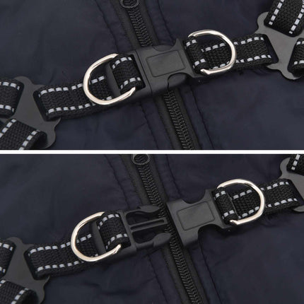 Hund Kappa Mörkblå L36 Fleece och Polyester