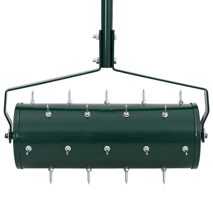 Gräsmatte Roller med Luftpådrag och Klämmor Grön 128 x 38 cm