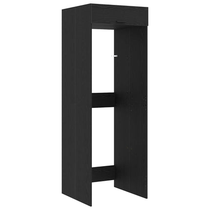 Tvättmaskinskabinet Svart Ek 67,5 x 68 x 200 cm Konstruerat trä