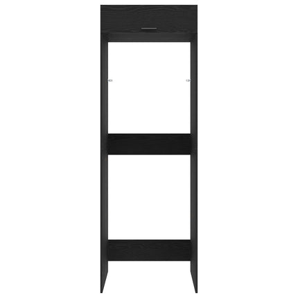 Tvättmaskinskabinet Svart Ek 67,5 x 68 x 200 cm Konstruerat trä