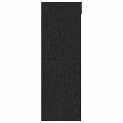 Tvättmaskinskabinet Svart Ek 67,5 x 68 x 200 cm Konstruerat trä