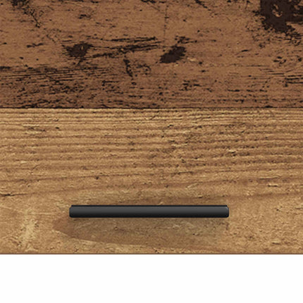 Tvättmaskinskabinet med lagring Gammalt trä 67,5 x 68 x 200 cm