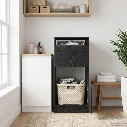 Tvättstuga Skåp Svart Ek 50 x 68 x 102 cm Konstruerat trä