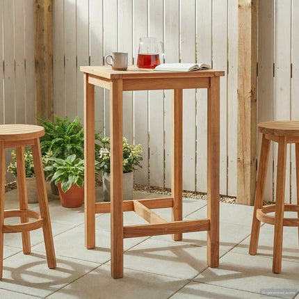 Barbord Naturlig 60 x 60 x 105 cm Massiv teak