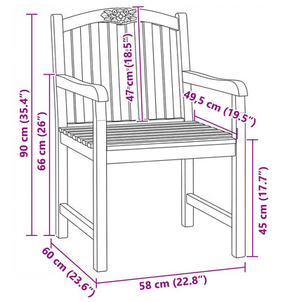 Handsnidade rosstolar 2 pcs Naturlig 58 x 60 x 90 cm