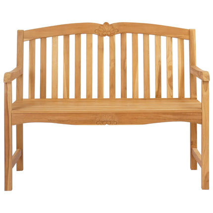 Handsnidad Rosabänk 114 x 60 x 95 cm Massivt teakträ Naturlig