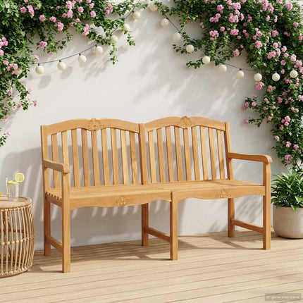 Handsnidad Rosabänk 150 x 60,5 x 95 cm Massivt teakträ Naturlig