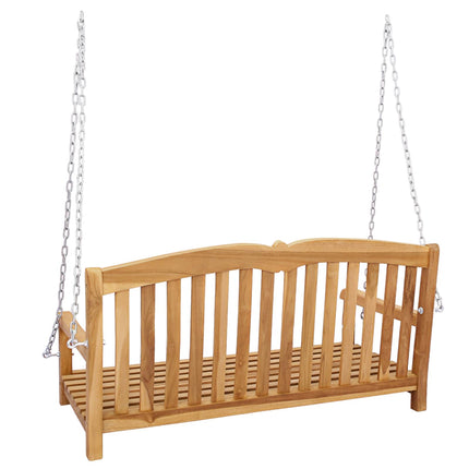 Gungbänk Naturlig 114 x 60 x 60,5 cm Massivt teakträ