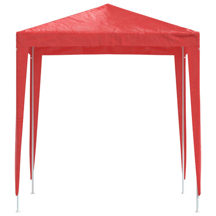 Partytält 200 x 200 x 240 cm Röd PE och stål
