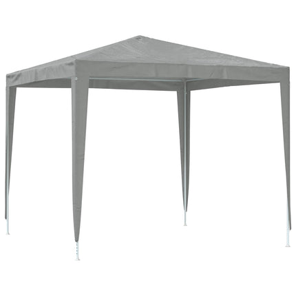 Partytält 250 x 250 x 240 cm Ljusgrå PE och stål