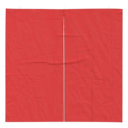 Partytältvägg 2 st 200 x 195 cm Röd PE och stål
